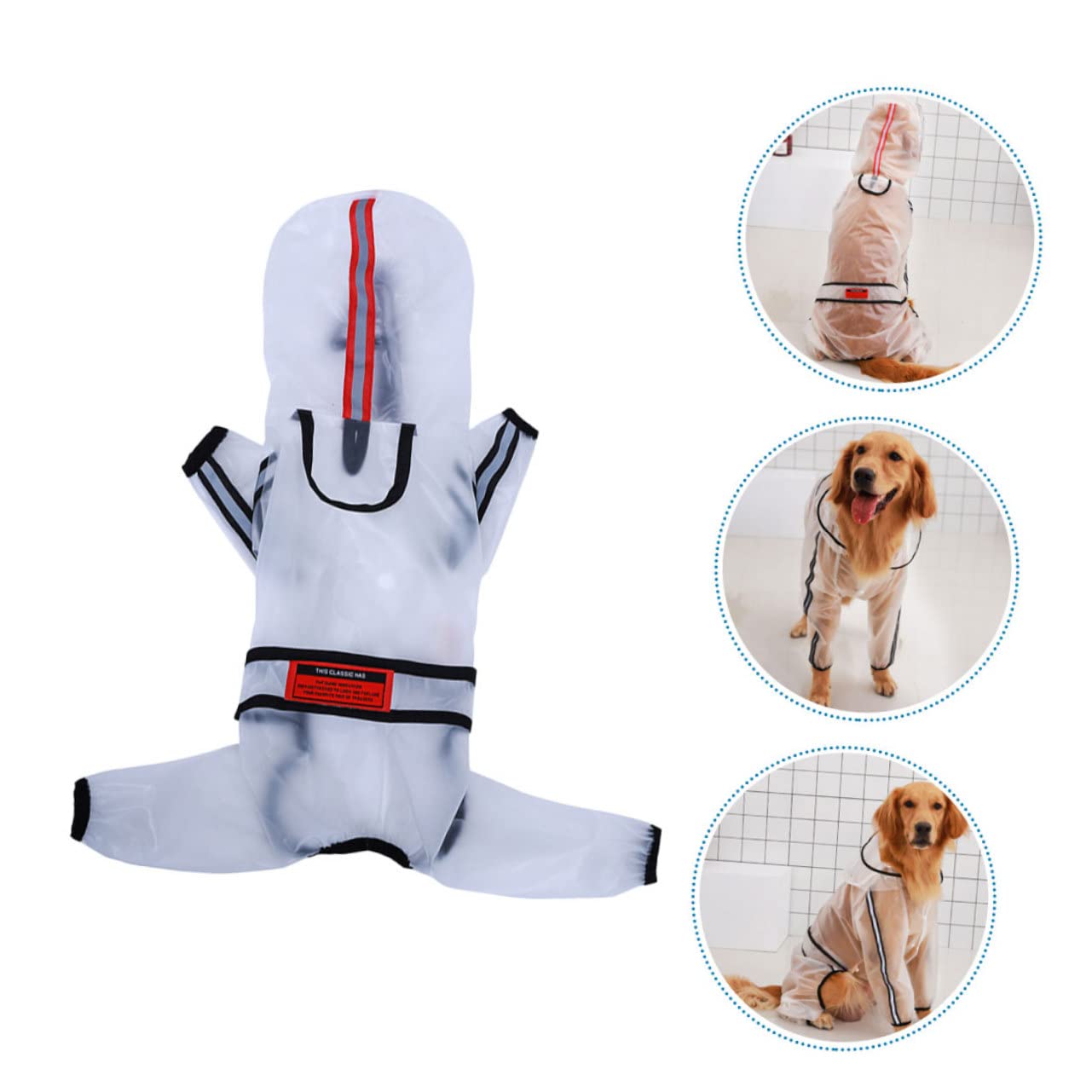 Manteaux de Pluie imperméables pour Chien, imperméable pour Chien, 2 pièces, imperméable pour Animal Domestique, Poncho, Veste de Pluie, Fournitures pour animau