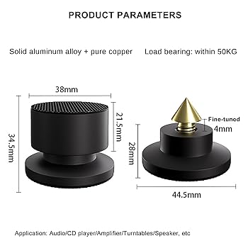 Amazon.com: Dufray Hi-end Speaker Spikes, 1.8x1.4in Audio