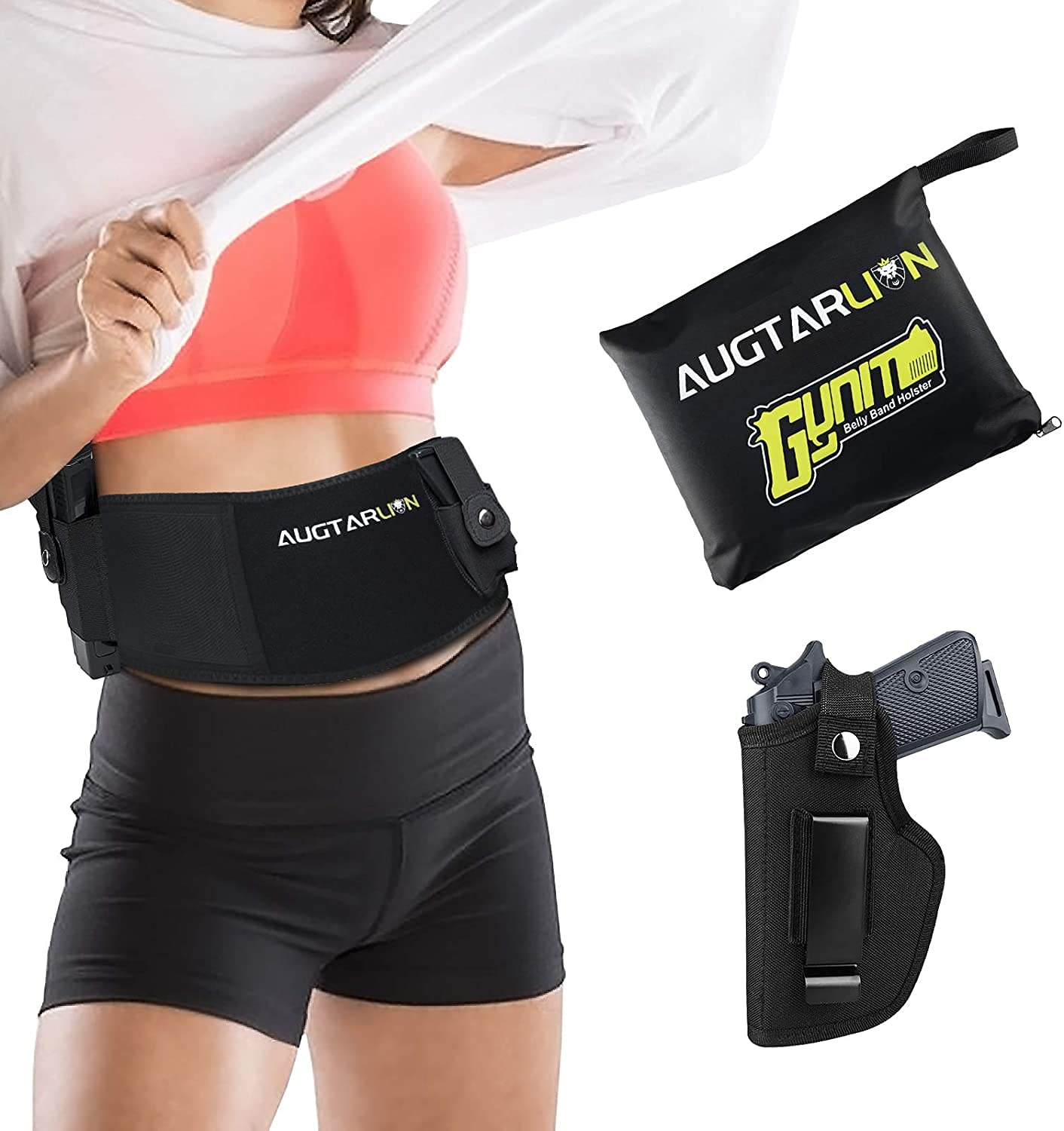 Augtarlion Concealed Carry Belly Band Holster With Moveable