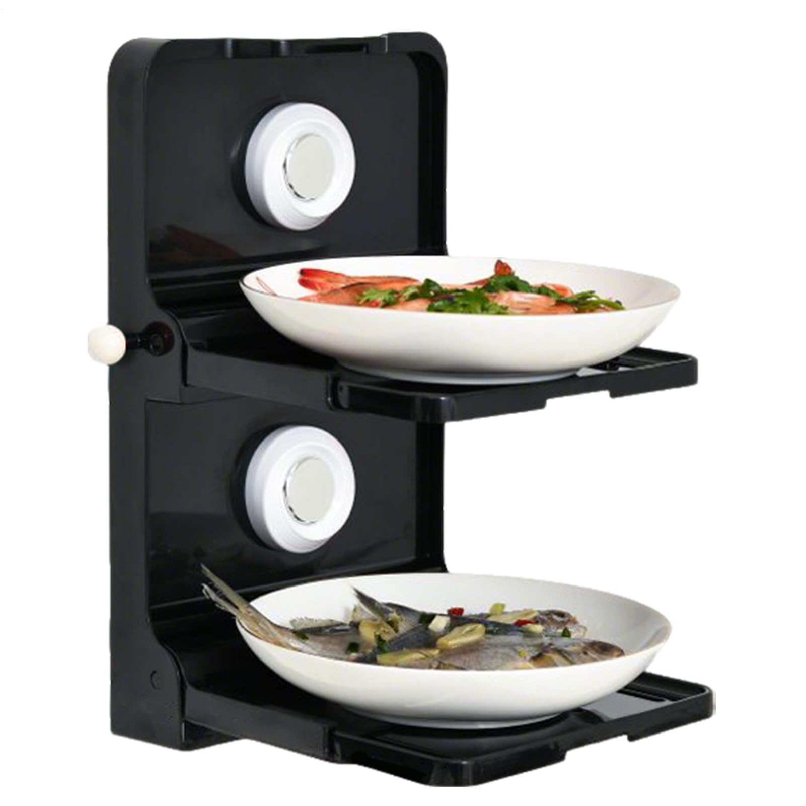 Étagère de cuisine murale à 2 couches et organisateur de rangement solide sans perforation