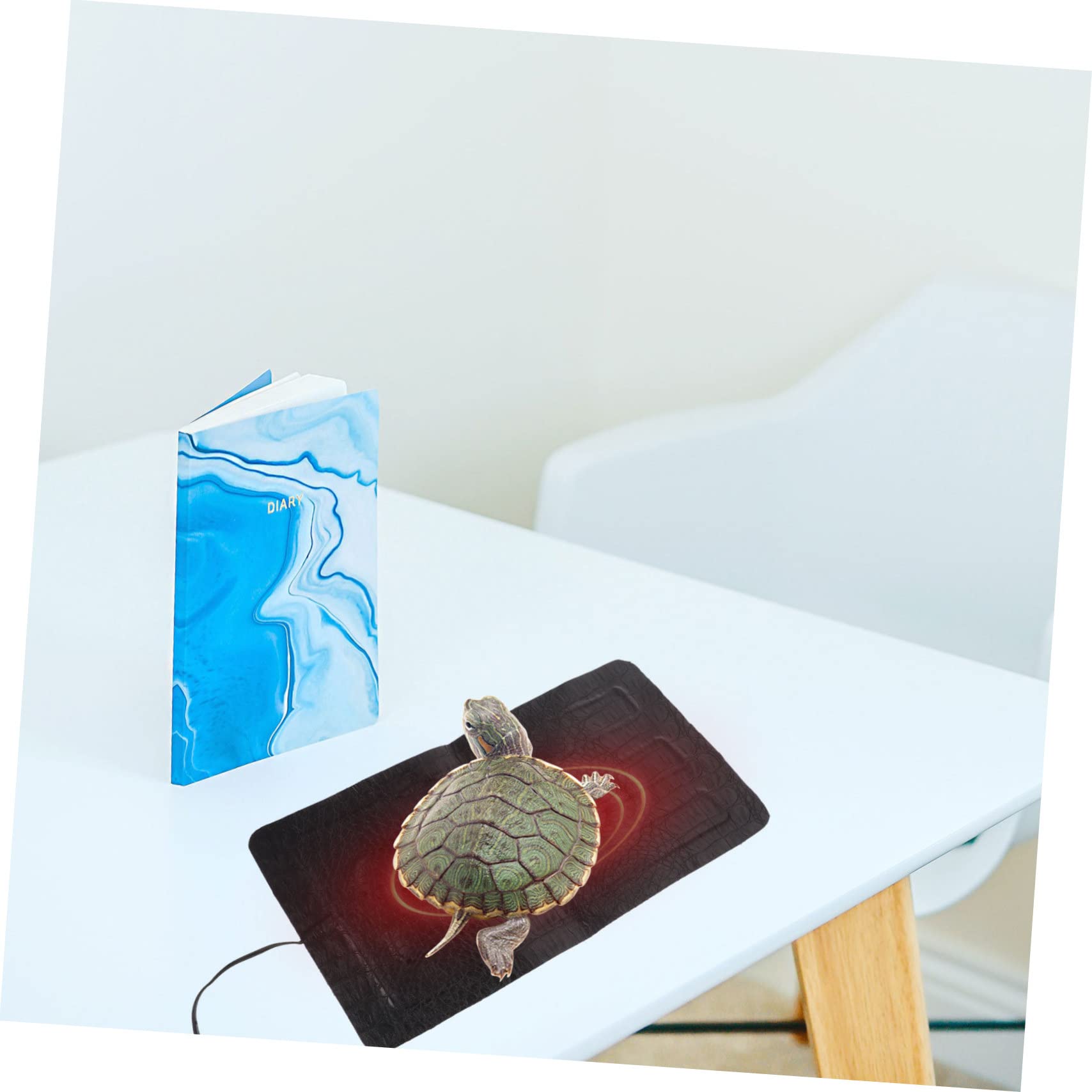 Abaodam 1pezzi Tappetino Riscaldante per Rettili USB Regolabili Antiscivolo e Anti-morso Cuscino Riscaldante Portatile in Effetto per Tartarughe e Rettili per Uso Esterno e Gabbie Inverno