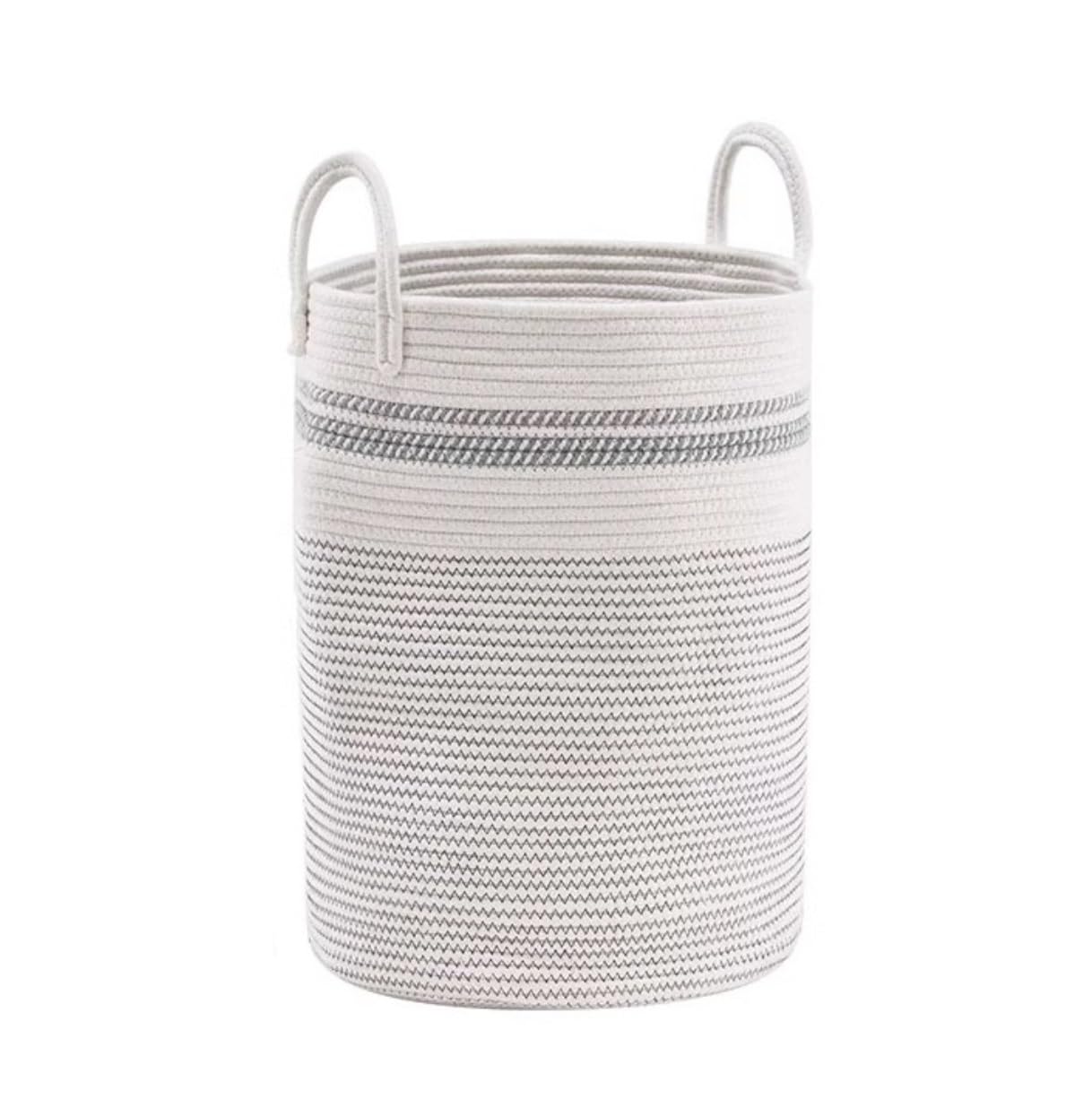 Kosz Na Pranie Kosz Na Bieliznę Tkany Kosz Na Pranie Z Uchwytami Lina Bawełniana Kosz Na Pranie Kosz Do Przechowywania Do Salonu, Sypialni, Łazienki Pojemnik Na Pranie Skrzynia Na Pranie (Color : C,