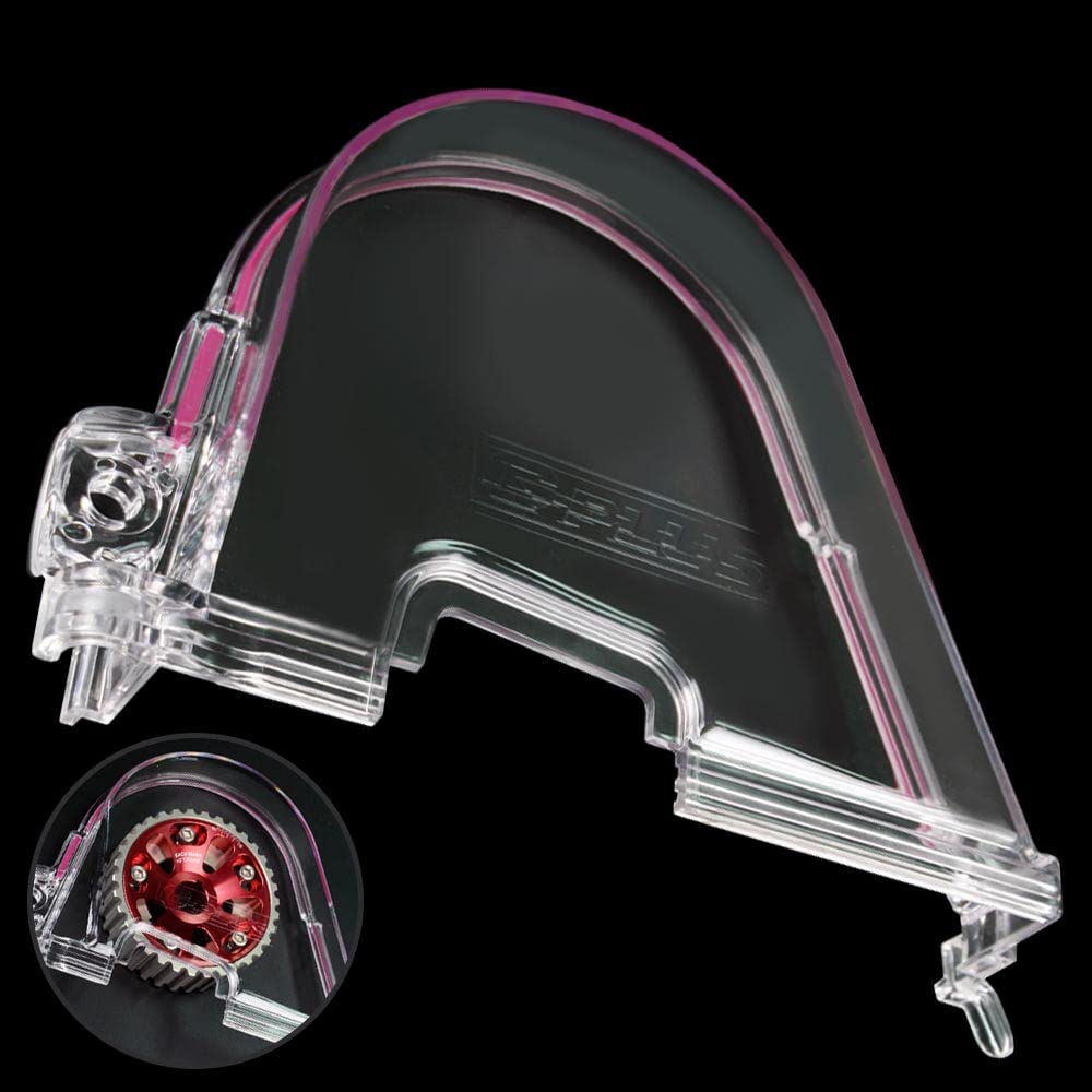 CHEDA Clear Cam Gear Timing Belt Cover Cam Pulley Compatible with Honda Civic 96-00 D15 D16 EK