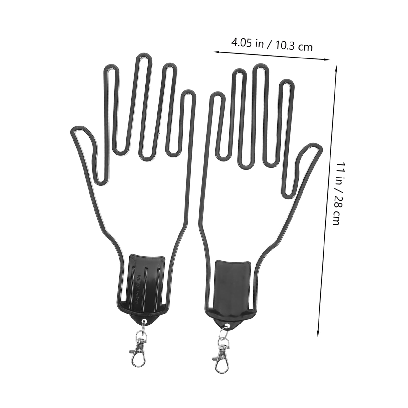 YARNOW Soporte para Guantes De Golf Golfs Colgador De Guantes De Golf Estante Apoya Colgante Pararse Deportes Práctico Titulares Júnior Portátil Black El Plastico
