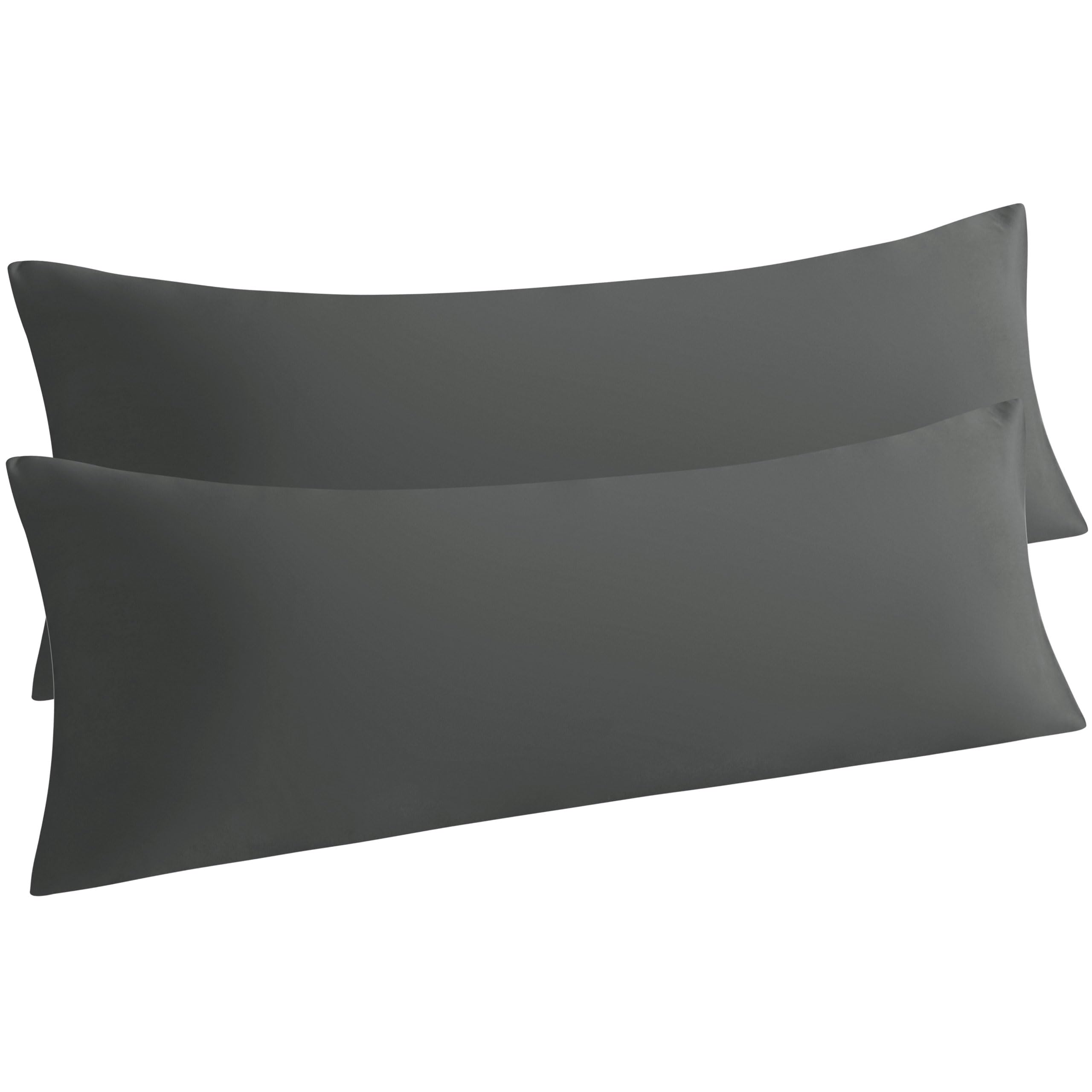 NTBAY Body Pillow Cases Set of 2 2 Pack Brushed Microfiber 20x54 Pillow Cases Soft Wrinkle Fade Stain
