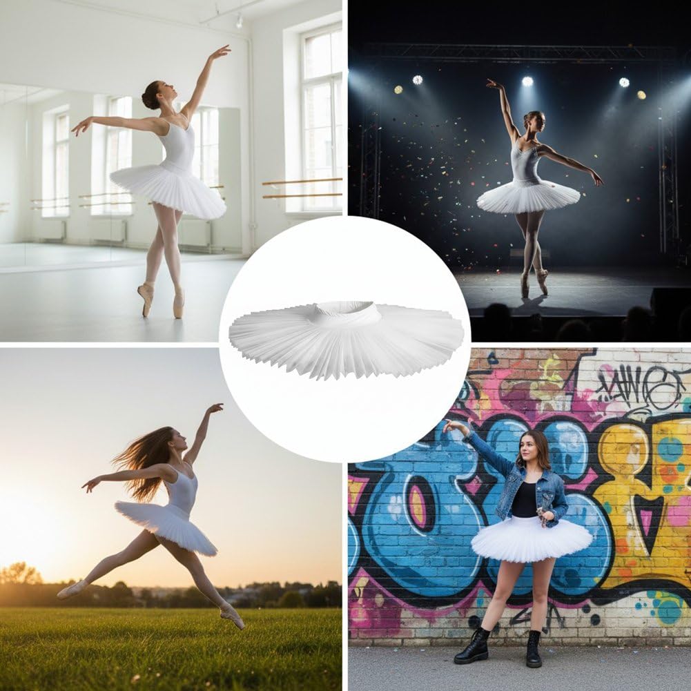 Falda Tutú De Ballet Profesional para Adultos, Disfraz Bailarina, Lago Cisnes