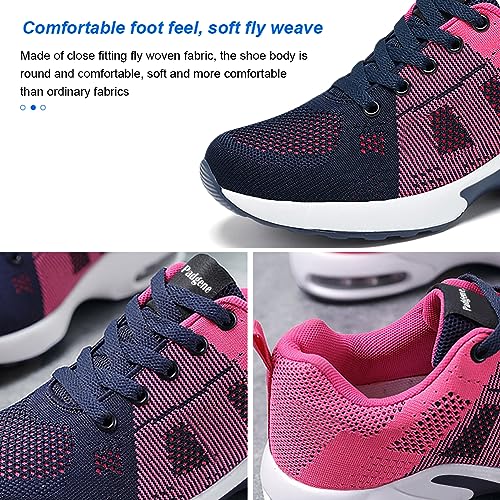 Image of Padgene Womens Sneakers Air Cushion Running Shoes Lightweight Tennis Walking Shoes Mesh Breathable Gym Work Fashion Sneakers Athletic Comfortable Casual