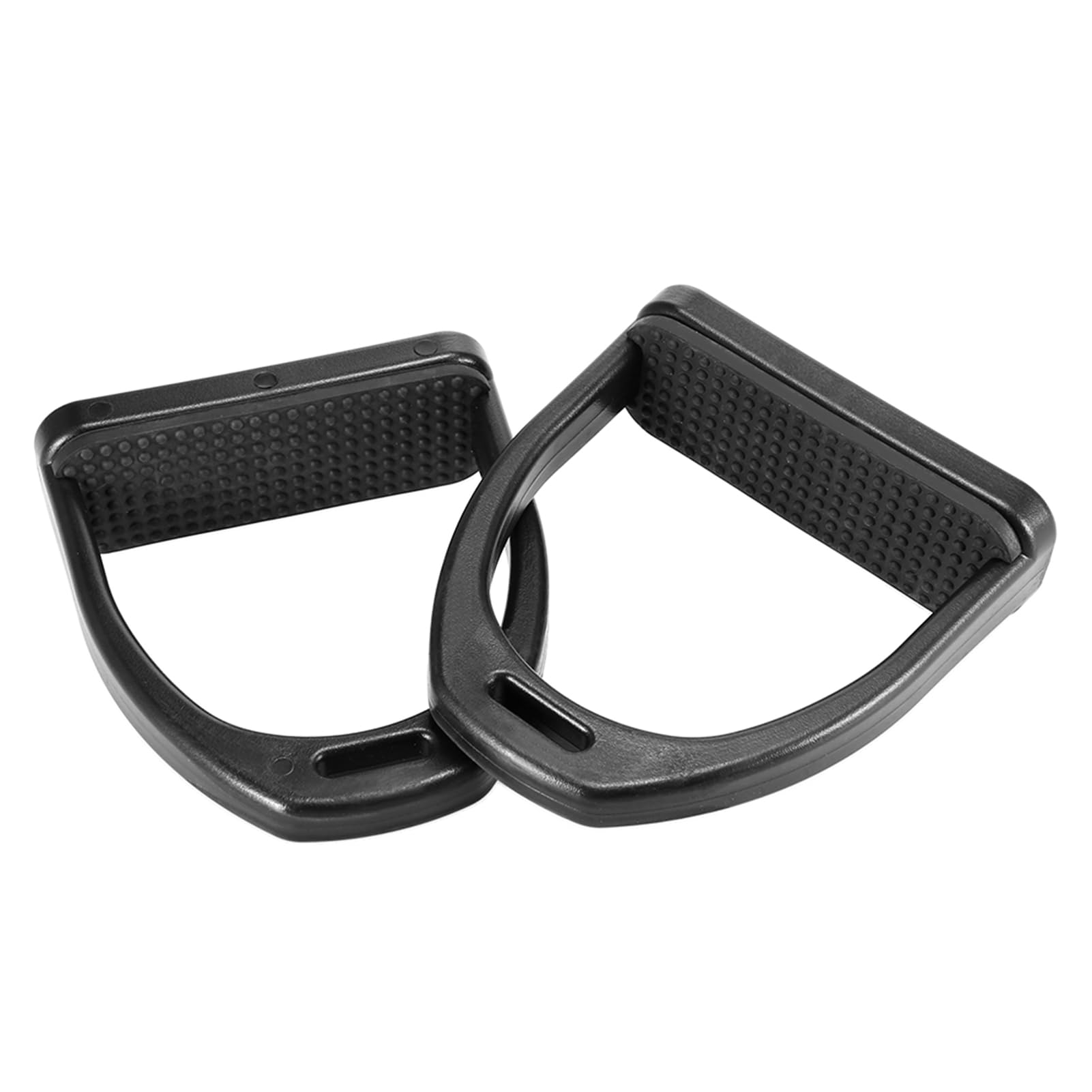 Bnineteenteam 2pcs Lightweight Horse Stirrups with Slip Rubber Pad for Kids and Adults (for Adults)