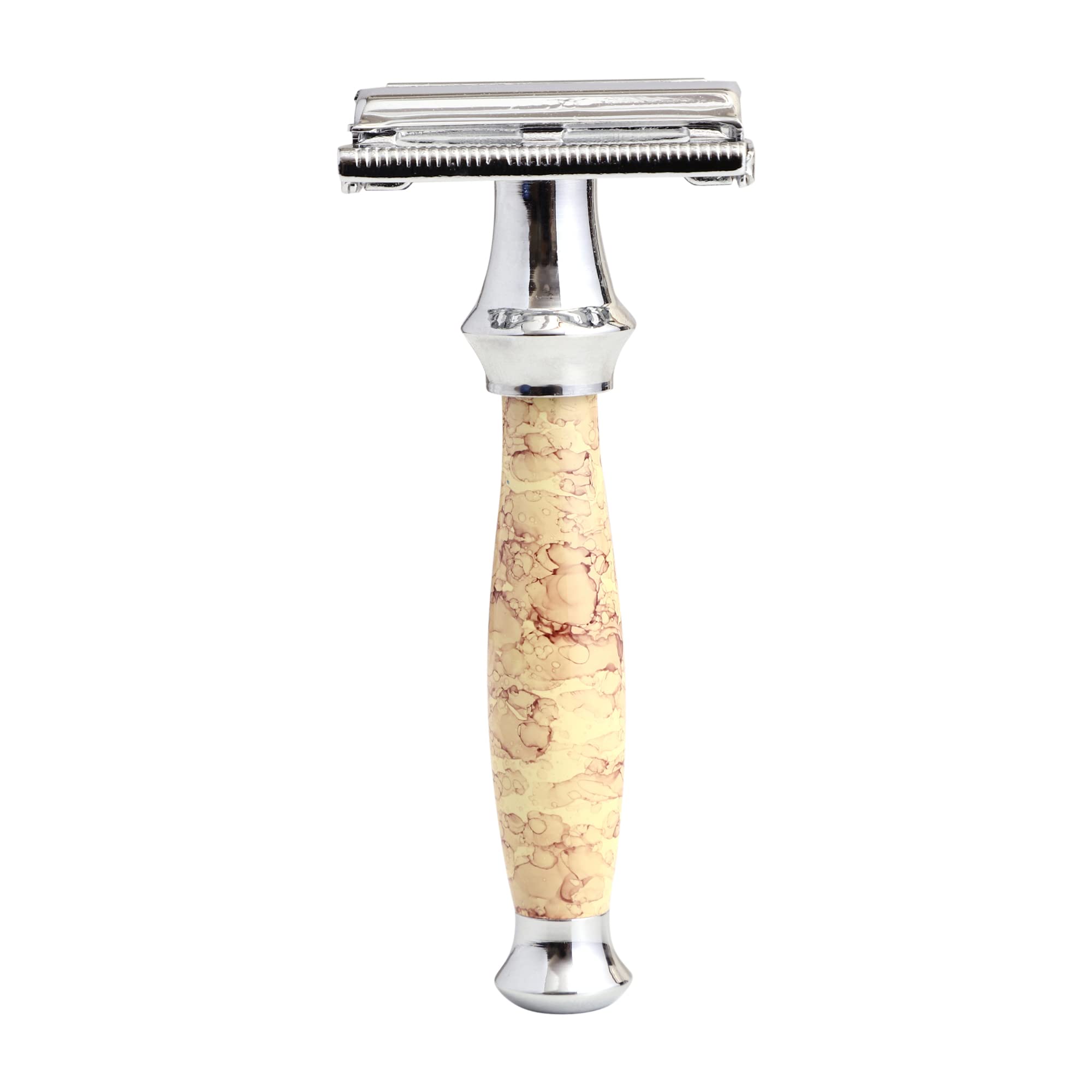 PEARLShaving Butterfly Safety Razor for Men - Reusable Ecofriendly Twist to open shaving Razor for Men | Shaving Kit for Men |Men's Safety Shaving Razor for Valentine's Day Gift