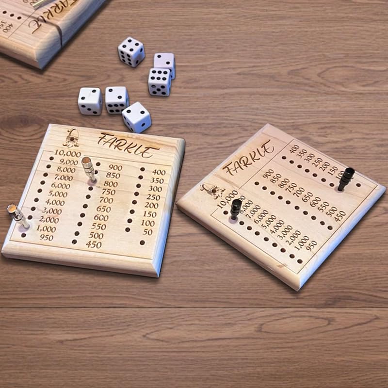 Amazon.com: XFDJB Farkle Dice Tray, Farkle Classic Dice Game with 2 ...