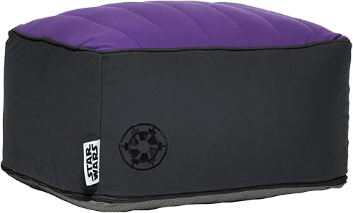 Yogibo Star Wars - Puf otomano cuadrado pequeño para puf, silla, sofá, reposapiés, funda lavable de tela suave, imperio