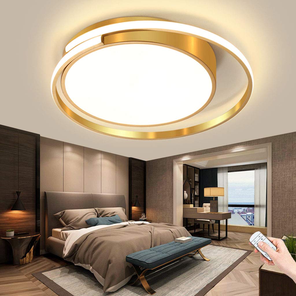 Lampadario moderno Plafoniere ad anello circolare a led per soggiorno Camera da letto Sala studio Lampada da soffto Lampada a sospensione nera/bianca/dorata  39