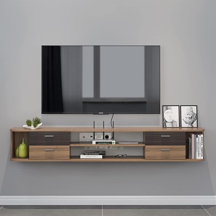 Buy Floating TV Stand,Wall Mounted Media Console Floating Entertainment