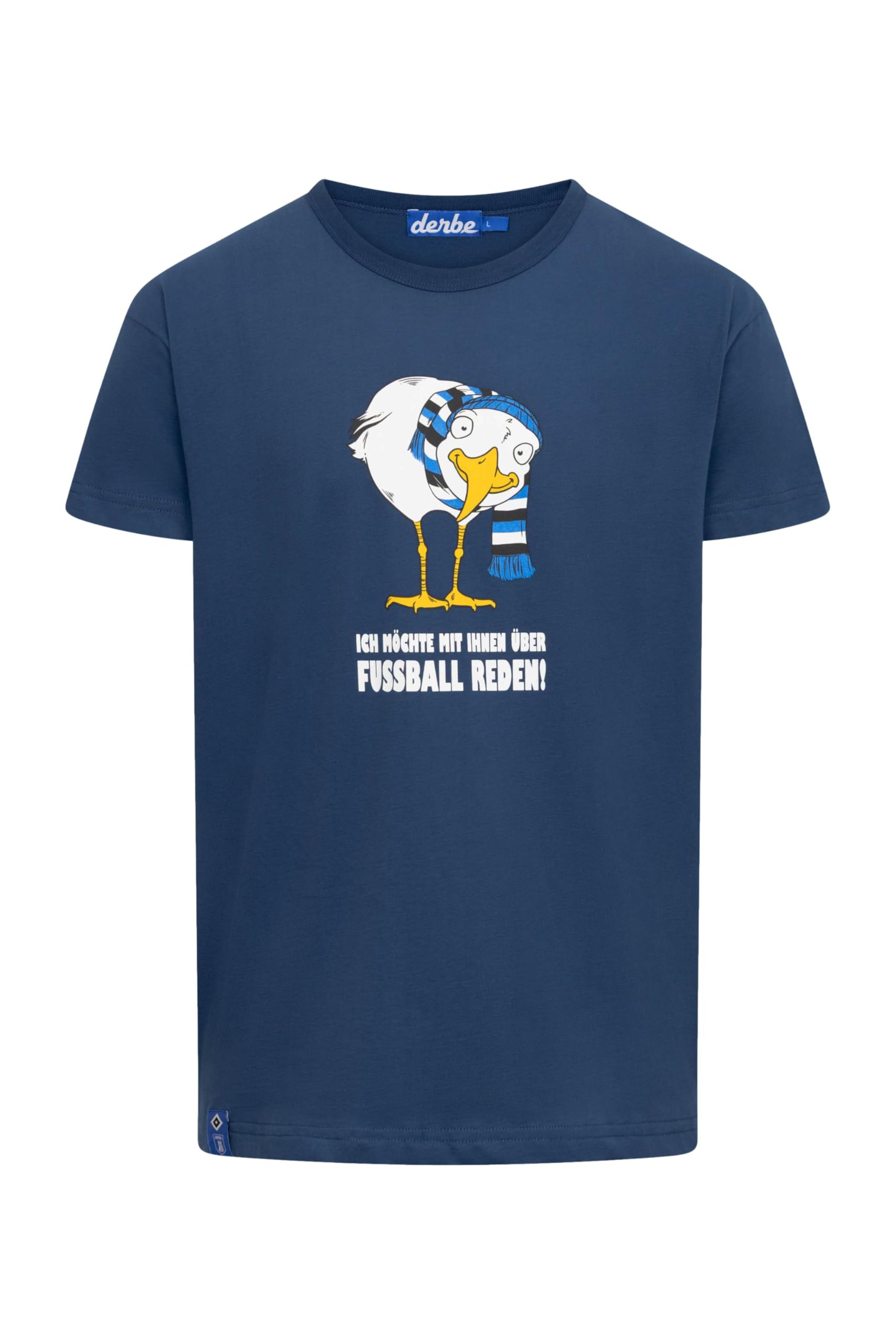 derbe Herren T-Shirt HSV Fußballmöwe HSV Fanartikel Hamburger Sportverein