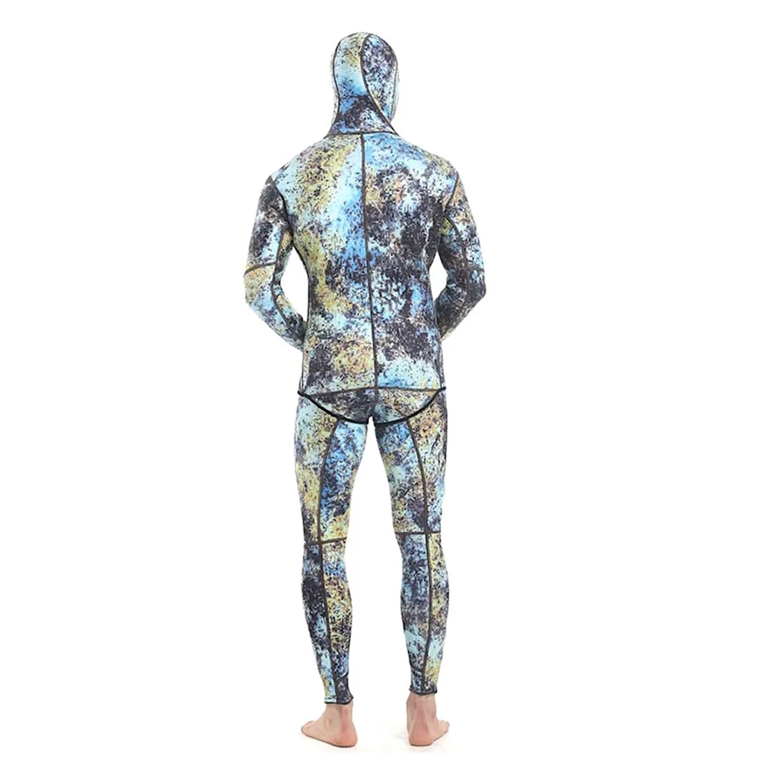 Muta Muta da uomo in neoprene 1,5/3 mm con cappuccio, calda muta caccia, pesca, surf