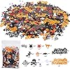 Konsait 2000+pcs Confetti Table Scatter Pumpkins Spiders Bats Witches Spider Webs Star Cat Ghost Skull for Halloween Party Favor Decorations #2