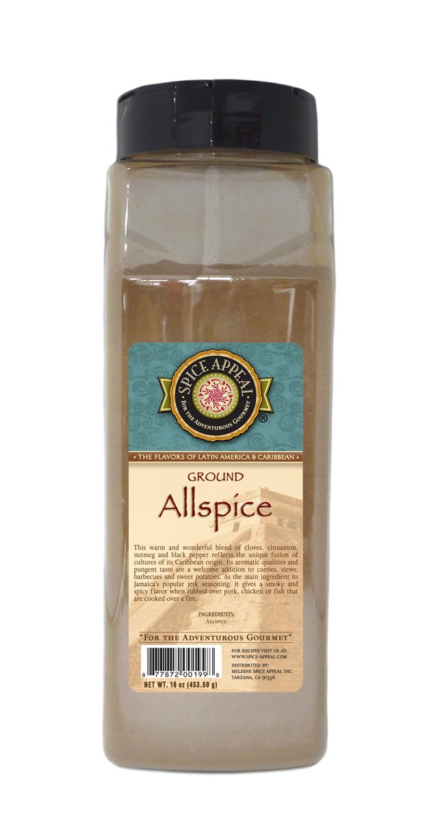 Spice Appeal Allspice Ground, 16 Ounce (Pack of 12)