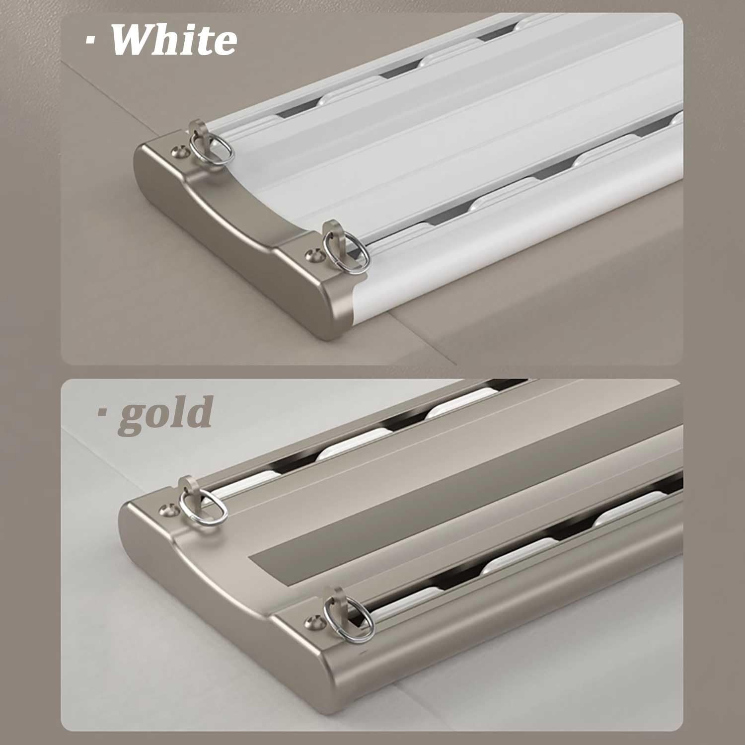 Heavy-Duty Ceiling Curtain Track Set - Double Rail with Silent Pulley - Custom Size Room Divider for Privacy in Open Spaces - Durable Aluminum, White, 4m (13.1ft)