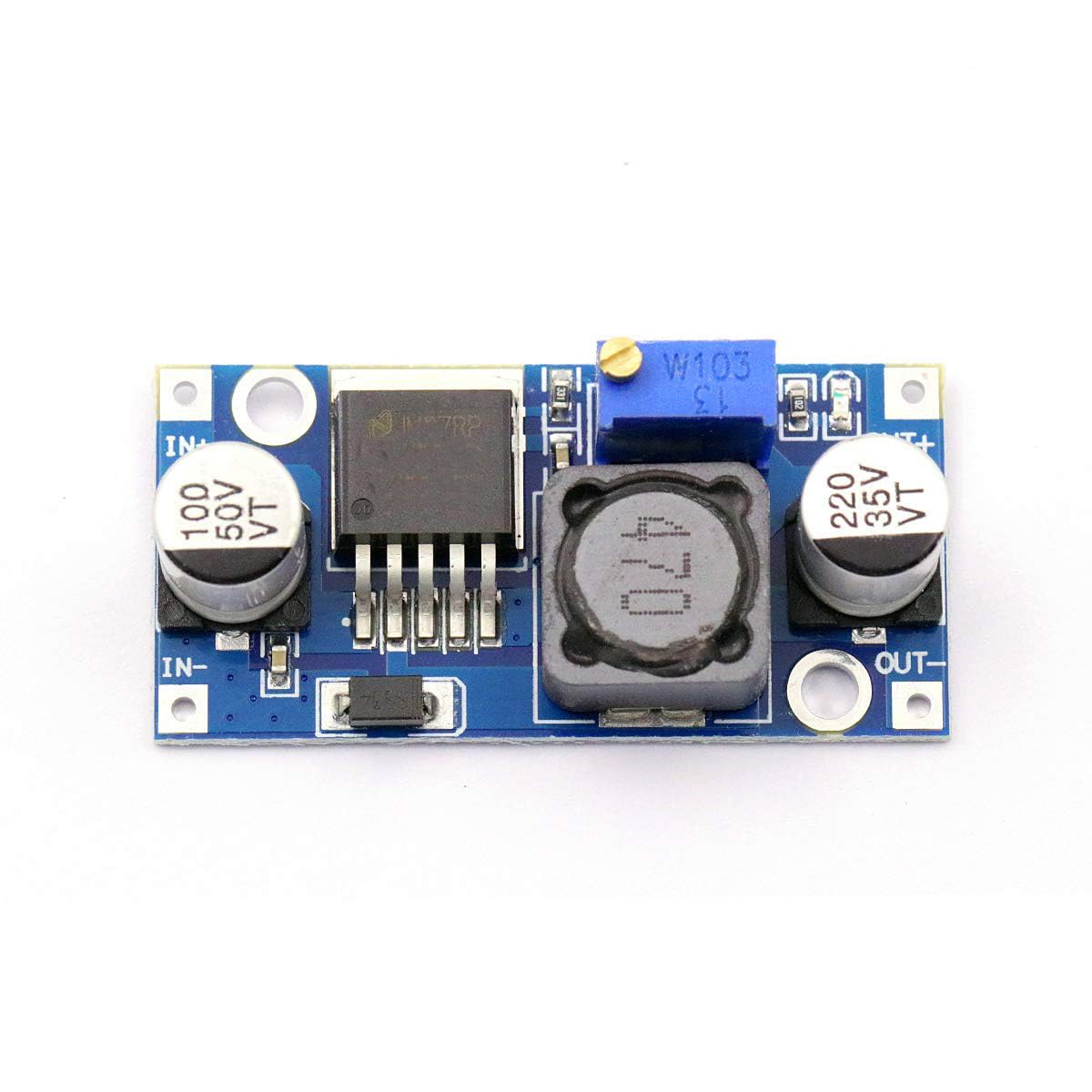 Hailege Moduł regulatora mocy 3A DC-DC Buck Step Down 3A, moduł konwersji mocy 24 V do 12 V, 5 V, 3 V, regulowany