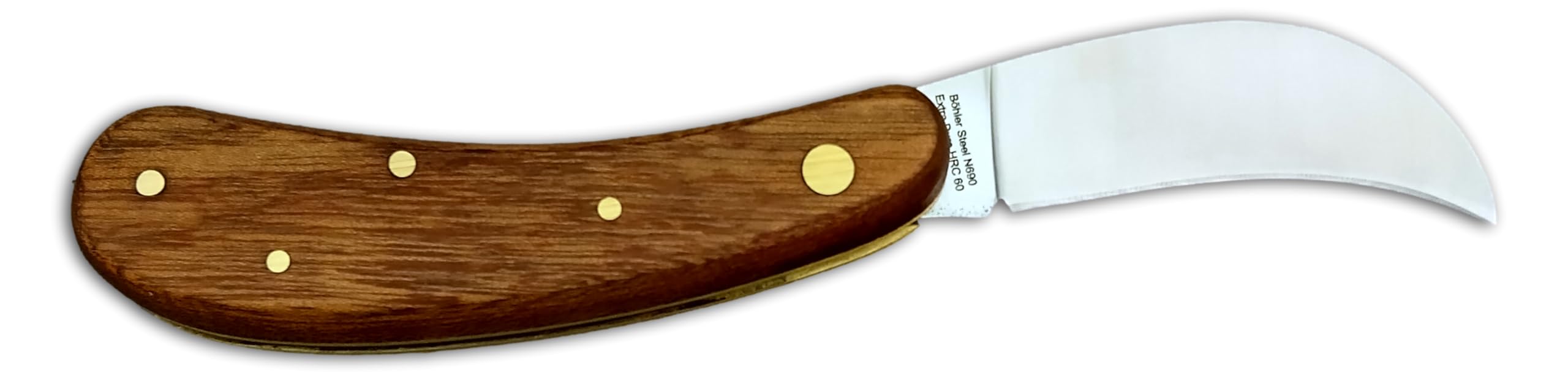 DUE BUOI RONCOLA DA INNESTO 252L - LAMA IN ACCIAIO INOSSIDABILE BÖHLER N690