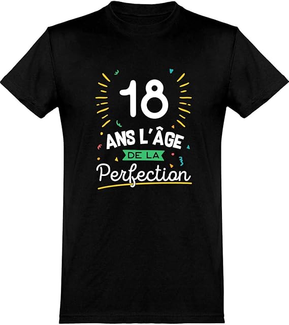 T Shirt Homme 18 Ans La Perfection Cadeau Humour Papa Anniversaire Original Rigolo Humoristique Amazon Fr Vetements Et Accessoires T Shirt Homme 18 Ans La Perfection Cadeau Humour Papa Anniversaire Original Rigolo Humoristique Amazon Fr Vetements Et Accessoires