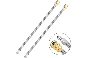 2-Pack Pressure Washer Wands, 17 Inch Durable & Rustproof Power Washer Extension...