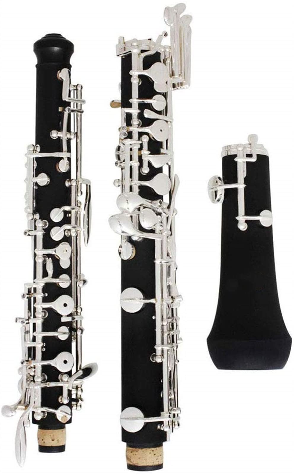 ZUZU Profesional C Key Oboe Estilo semiautomático Cuproníquel Plateado Oboe Completamente automático Piezas de Oboe (Color : Semi-Automatic)