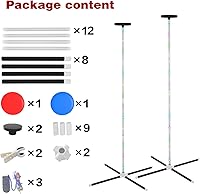 Vista 7 de Juegos al aire libre para adultos y familias y niños, juegos de limbo 2 en 1 con luz LED, perfectos para camping, playa, césped