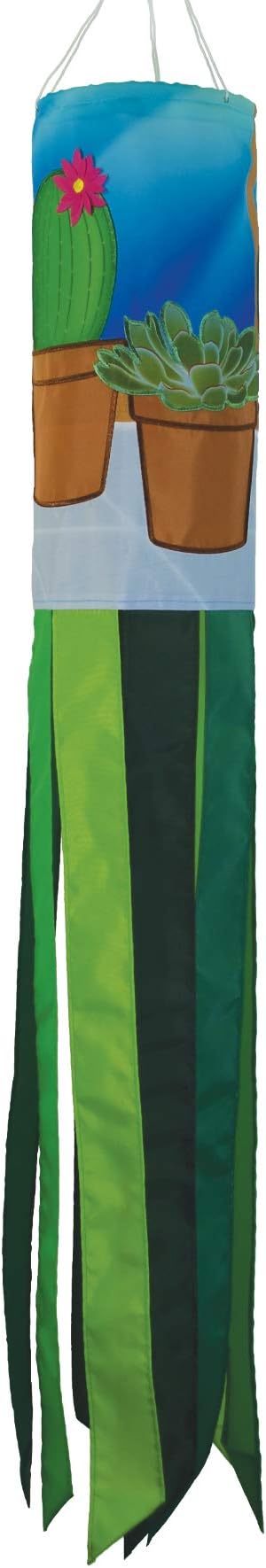In the Breeze 5141 Succulents 40-Inch 40 Inch Windsock-Outdoor Hanging Decoration