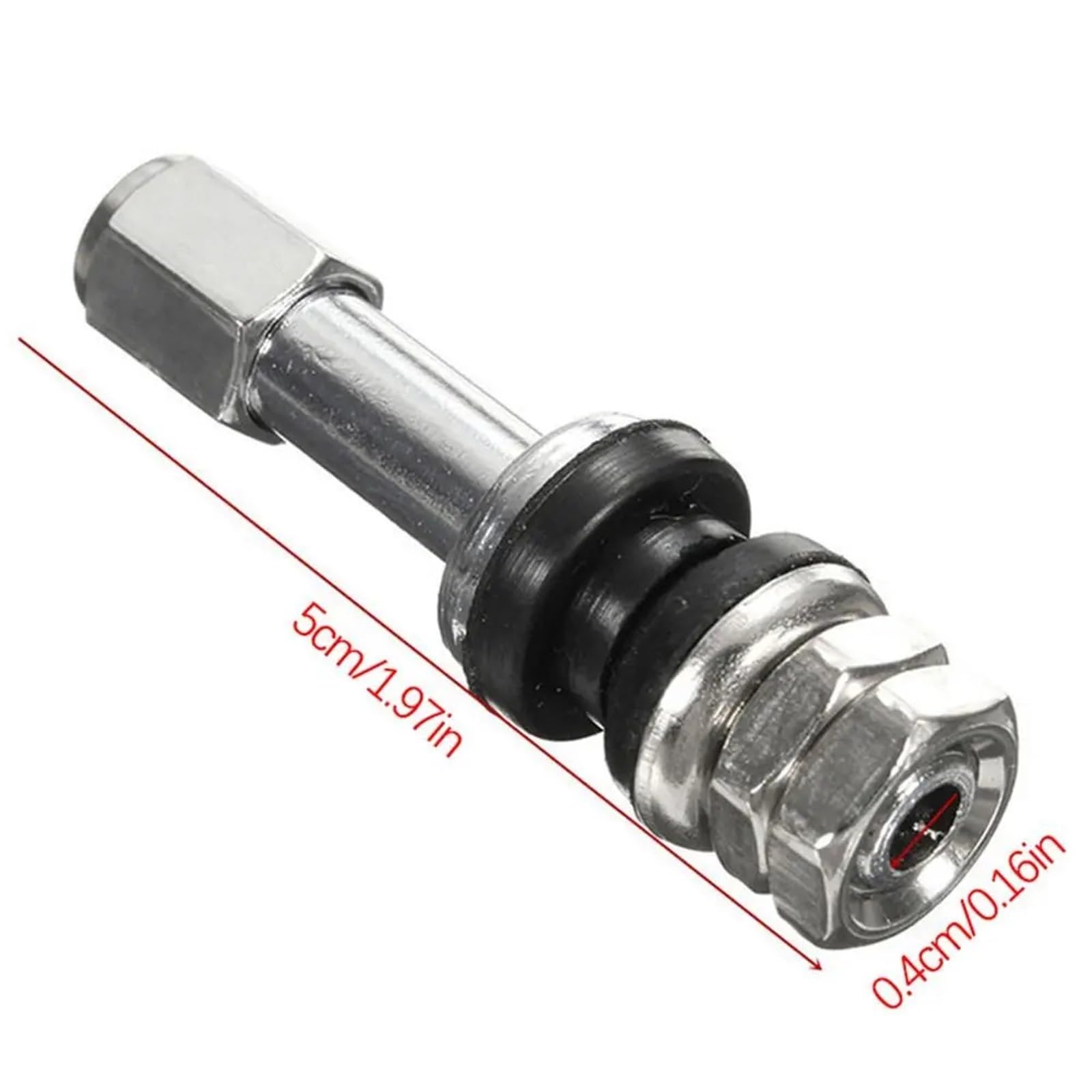 1 stücke Edelstahl TR48E Bolt-in Auto Tubeless Rad Reifen Ventilschaft Staub Kappe Abdeckung for Motorräder Roller Moped Fahrrad Felgen