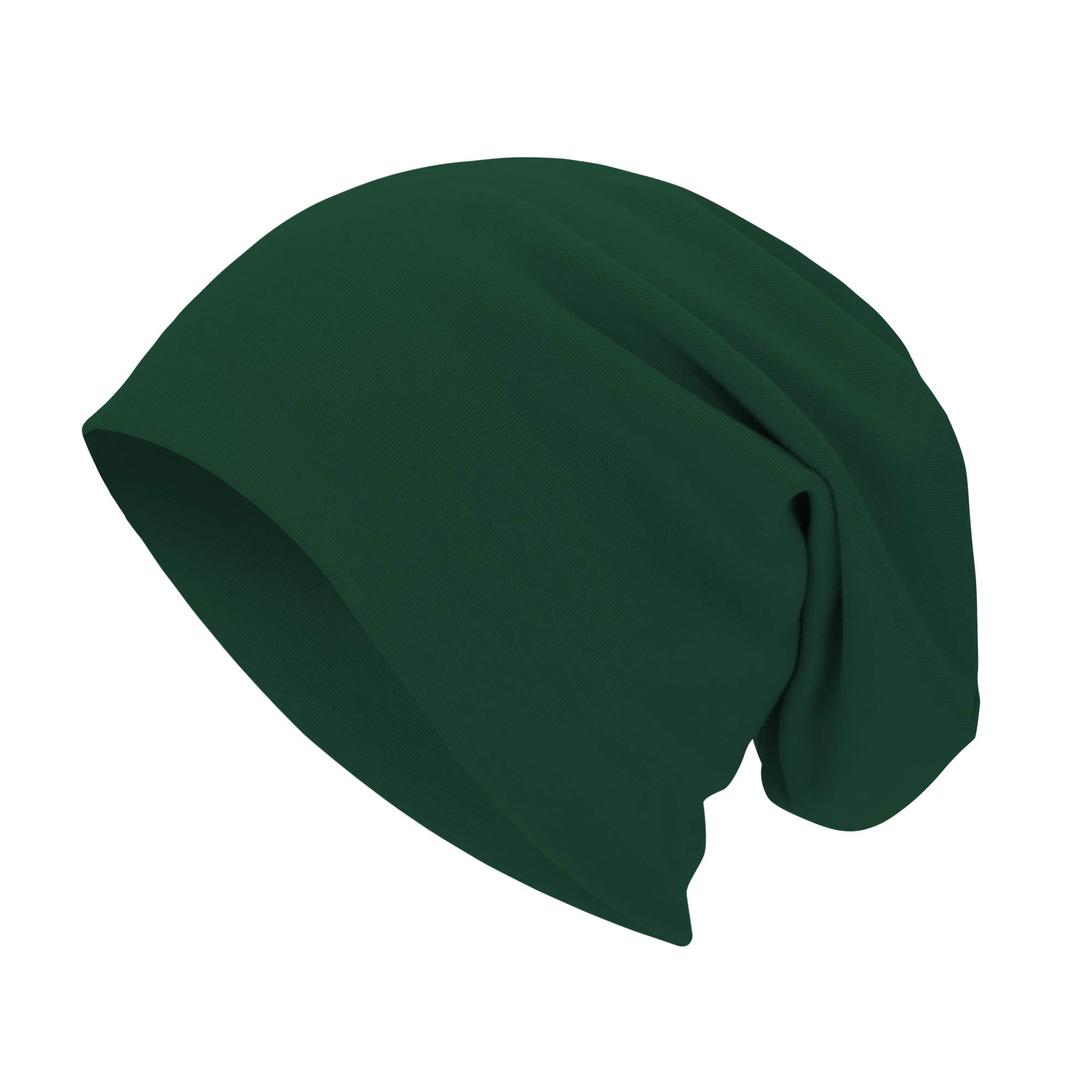 Berretto per uomo/donna Slouchy Beanie Cappelli Hip Hop Skull Cap Baggy Elegante Leggero Cappello Cappellino, A verde.