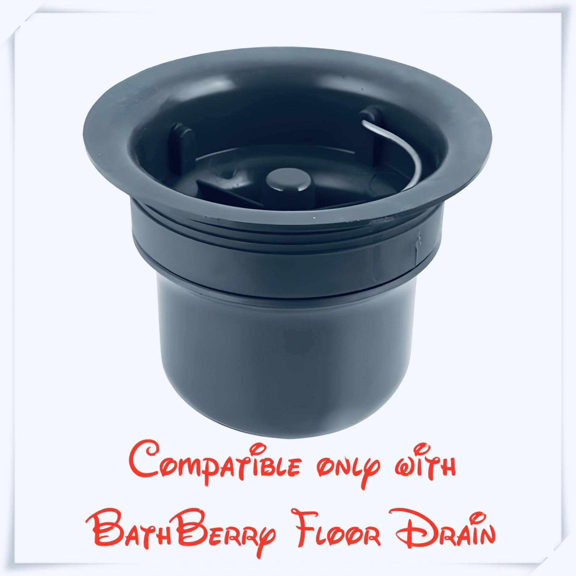 Bath Berry® PVC Trapper for Floor Drain | Compatible with Bath Berry® Stainless Steel Bathroom Gratings & Shower Drains | Odor & Insect Blocker for Wet Areas (Drain Cover Not Included)