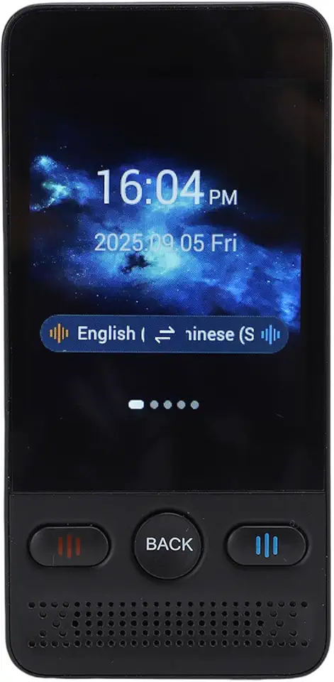 Diyeeni Dispositivo Tradutor de Idiomas, Tela de 2,8 Polegadas Com Câmera de 5 MP Suporta Tradução Off-line On-line para 160 Idiomas, Com Conectividade WIFI para Aprendizado de Negócios