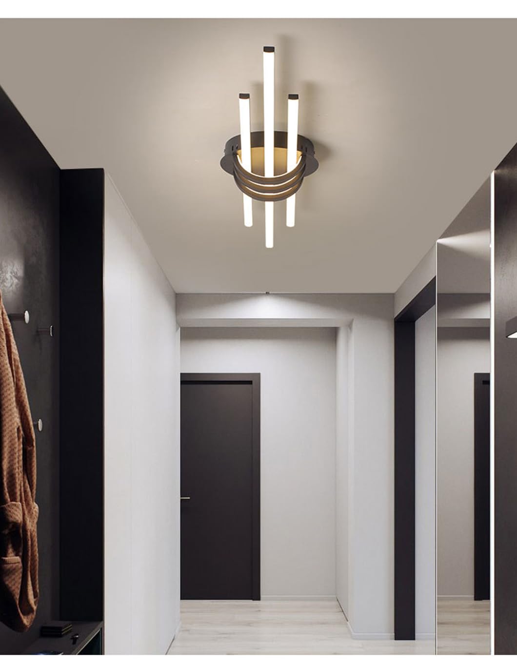 Nowoczesny kreatywny design Lampa sufitowa LED, proste oświetlenie sufitowe sypialni, światło korytarza, światło salonu, gabinet salonu, oświetlenie sufitowe biura