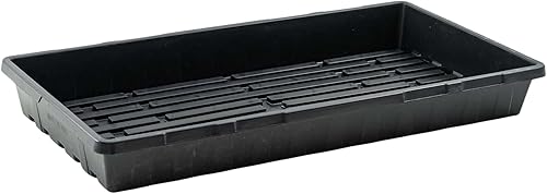 Bootstrap Farmer 1020 Charolas extra fuertes para plantar semillas, propagación, germinación, sin hoyos, sistema de forraje, 10, Negro