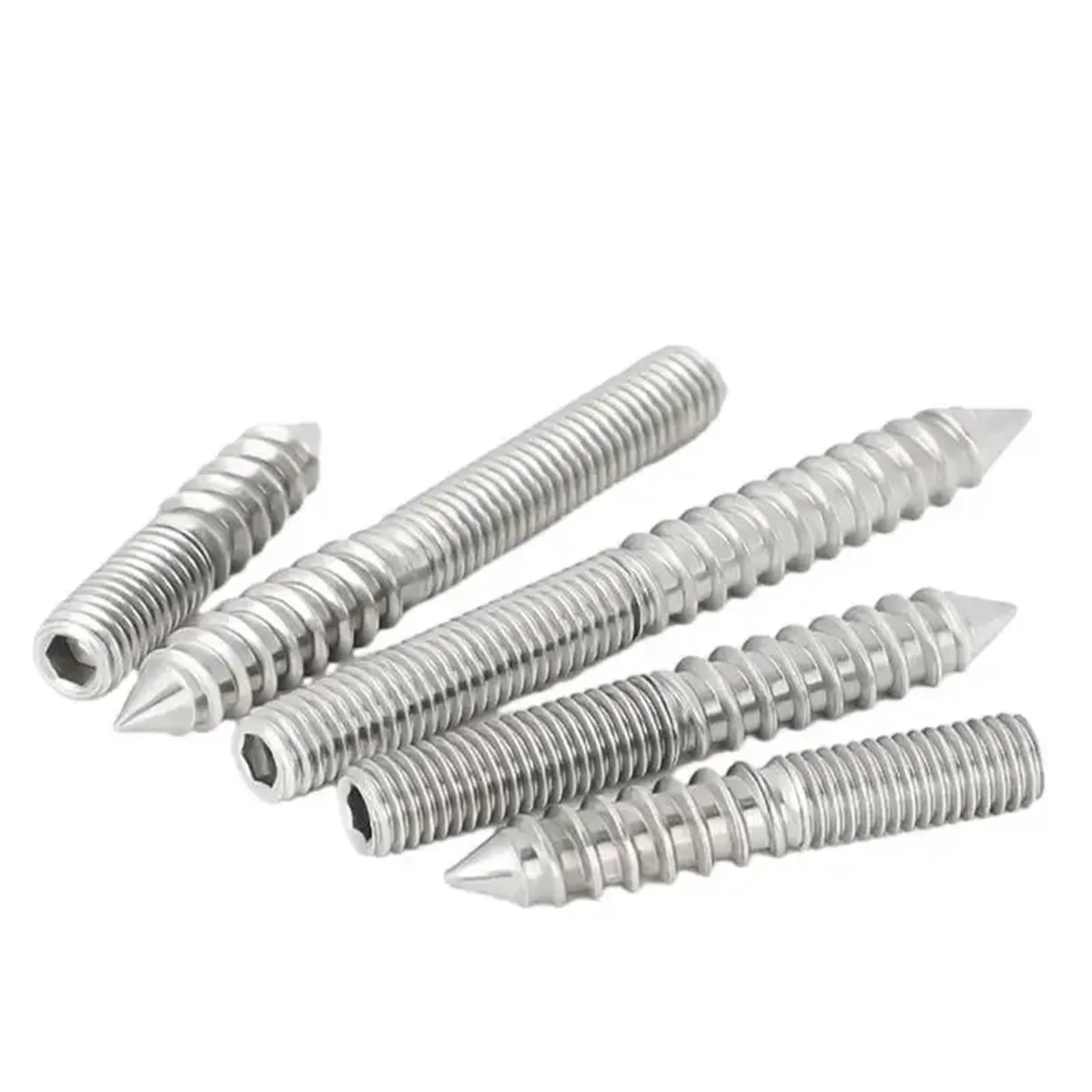 Tornillos autorroscantes de doble extremo de acero inoxidable M4-M8 30-50 mm, paquete de 20(30MM-M8)