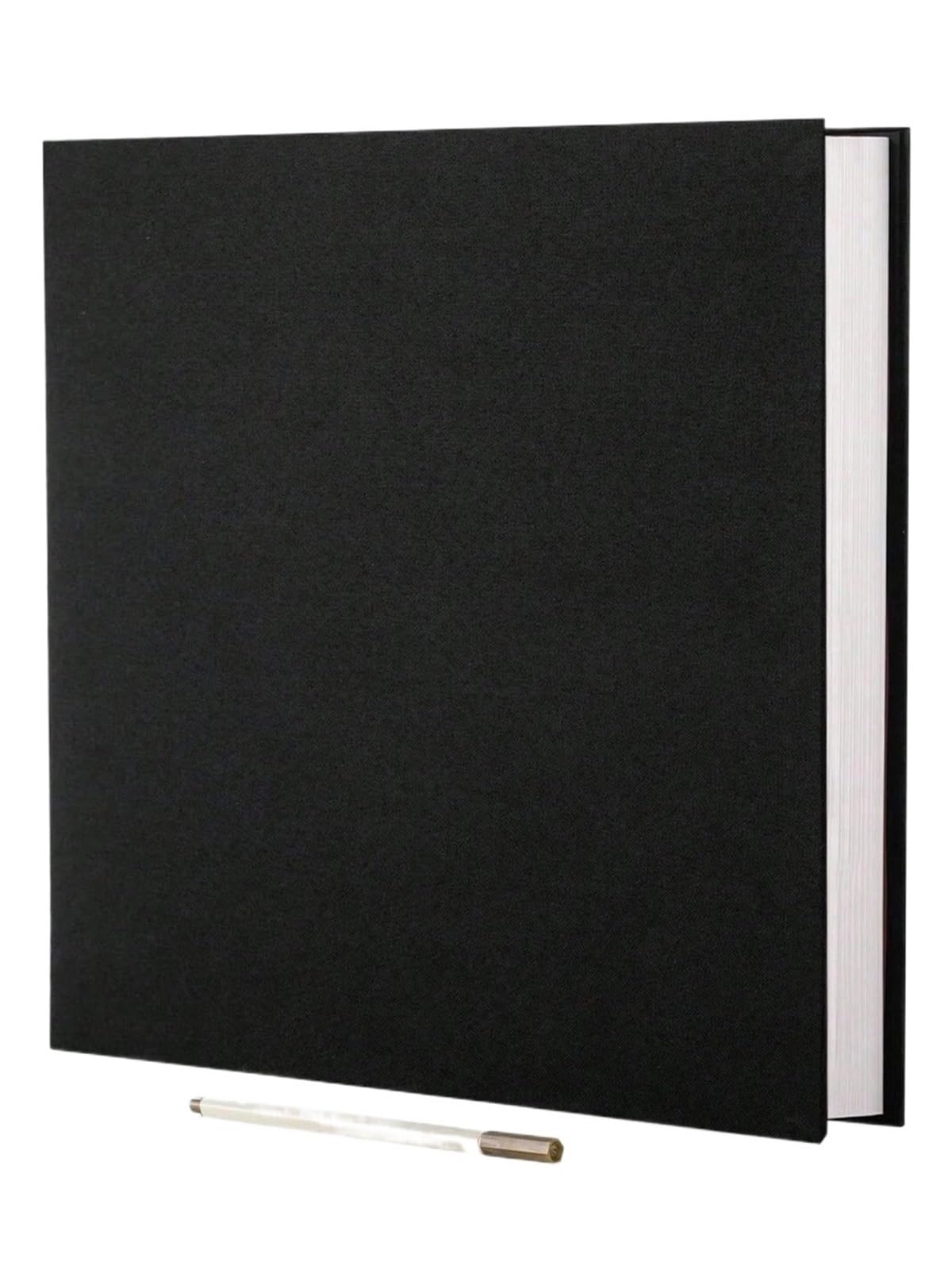 Linen Photo Album Self Adhesive Scrapbook For 2x3 4x6 5x7 8x10 Pictures DIY Book Birthday Gifts for Family Anniversary(Black)
