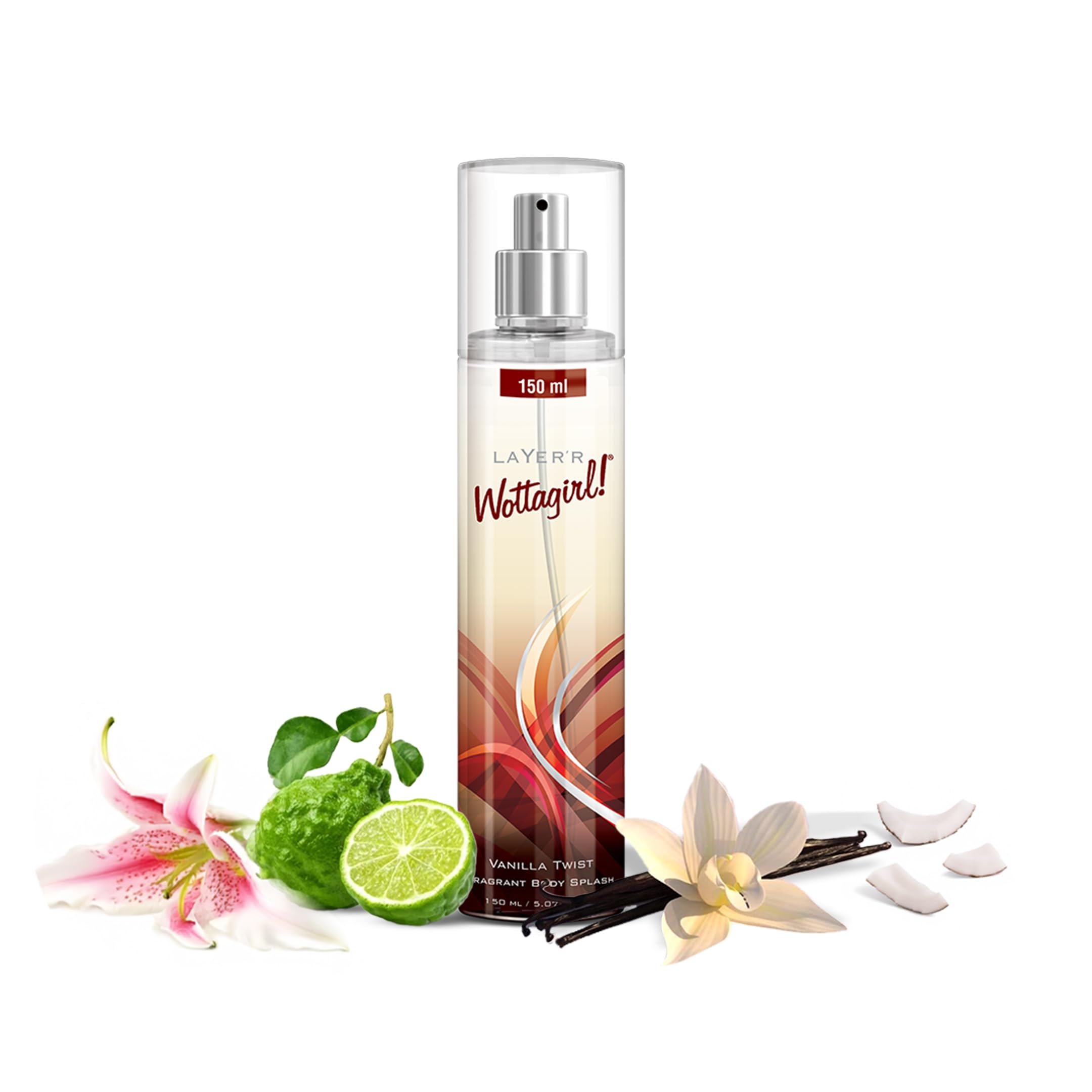Layer’r Wottagirl Vanilla Twist Body Splash for Women, 150ml | Long-Lasting Sweet Vanilla Body Mist | Ideal for Daily Use | Refreshing & Skin-Friendly-image-3