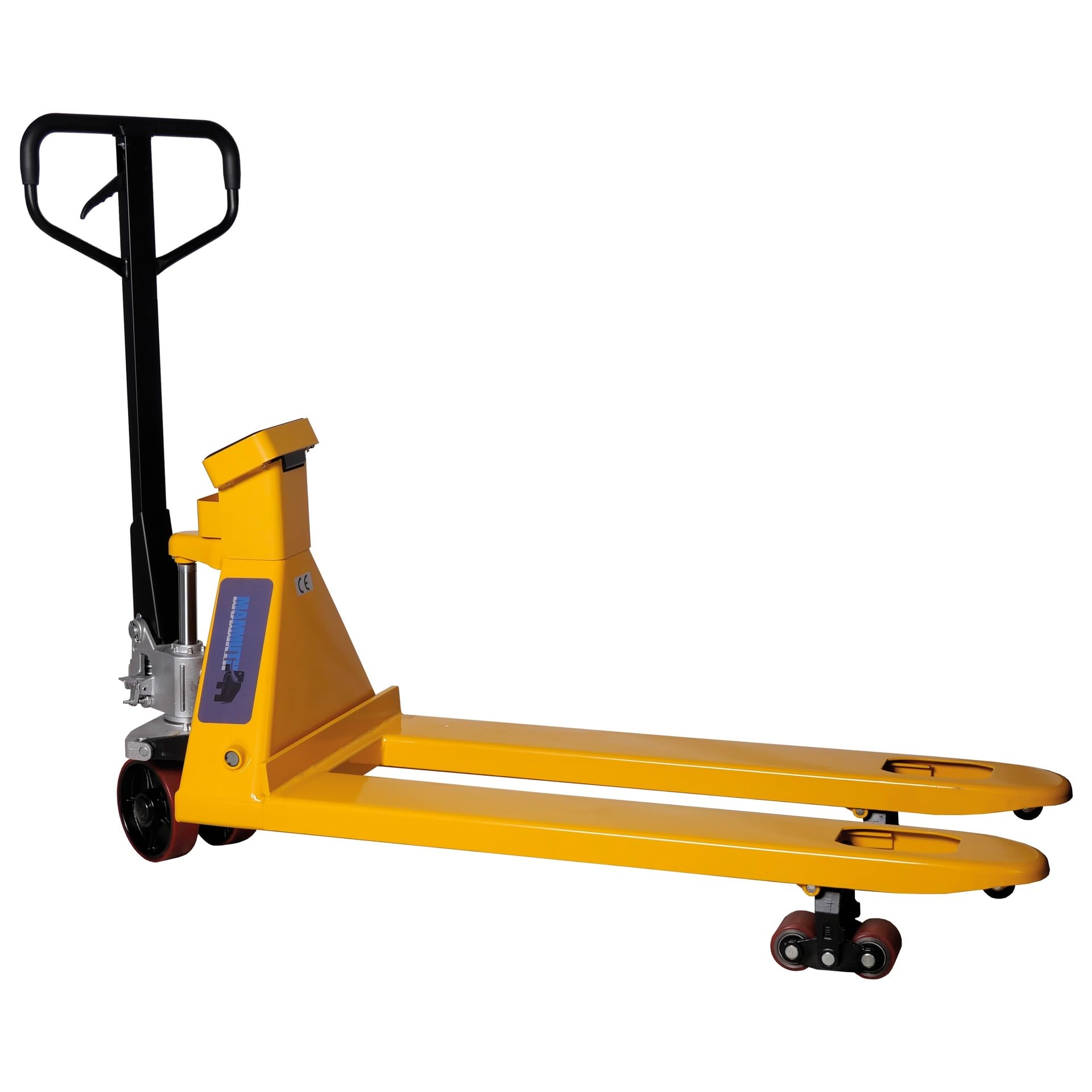 Gabelhubwagen mit Waage Paletten Hubwagen 2500kg Wiege-Hubwagen 115cm Gabellänge 0,5kg Schritte