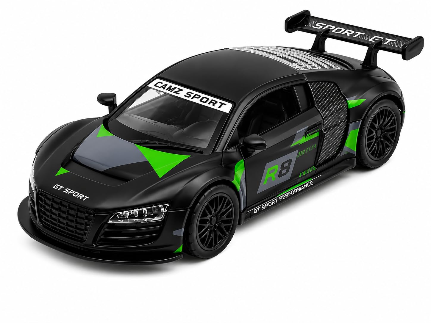 Diecast Metal Pullback Toy Car 1:32 Scale with Openable Doors, Pull Back Action Model Car Toy Gift for Boys Girls Kids, Heavy Metal Body-image-43