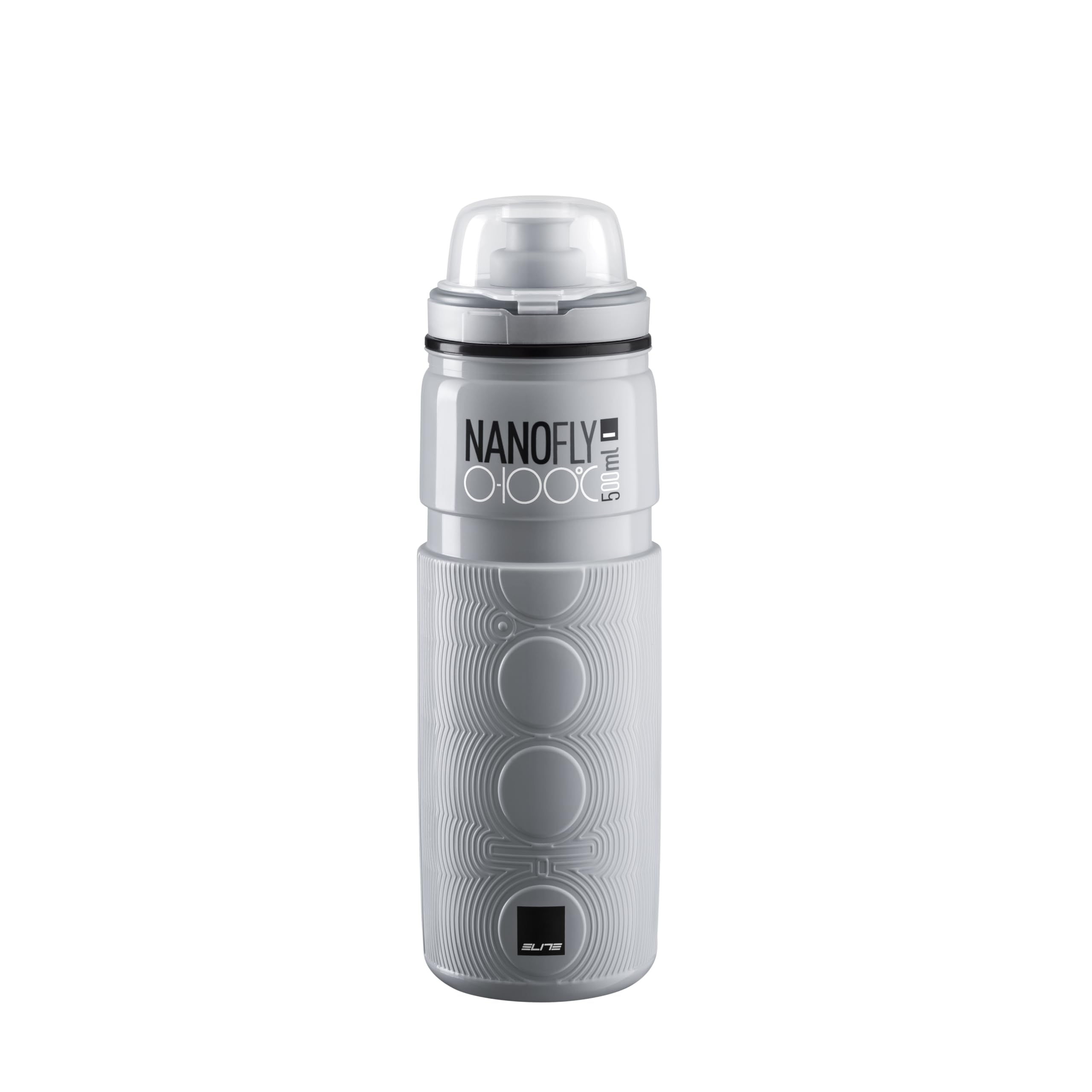 NanoFly 0-100°C 500ml Bottle (Grey) – All-Season Insulated Cycling Bottle