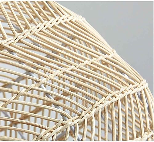 Miniatura 5 de Candelabro de mimbre de bambú de ratán, lámpara colgante retro de granja para dormitorio, baño, cocina, sala de estar, cafetería, bar, restaurante,