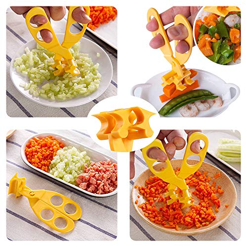 Obloved Baby Food Scissor Cutter, Multifunction Masher Grinder Chopper Crusher, Home And Kitchen Food Slicer Shears, Safe Feeding Tool With Travel Storage Case, Perfect For Babies & Toddlers #TOP2