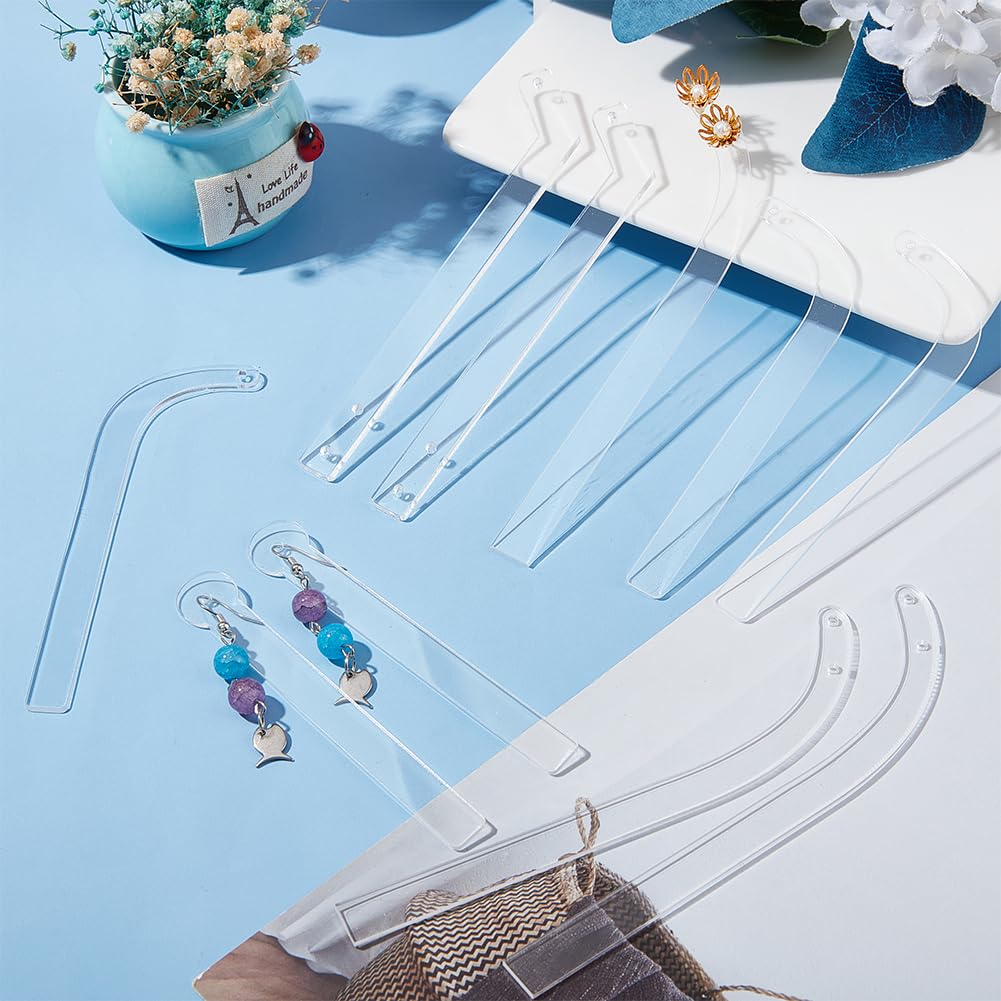 8 Stück Transparente Acryl Ohrring-Anprobierstäbchen | Hygienisches Display-Werkzeug Für Schmuck