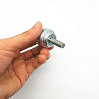 Vista 2 de XMHF Rodamientos de transferencia de bolas de rodillos de 0.984 in/1 "Unidad de rueda de vástago roscado, bola de rodillo transportador de mesa, 4