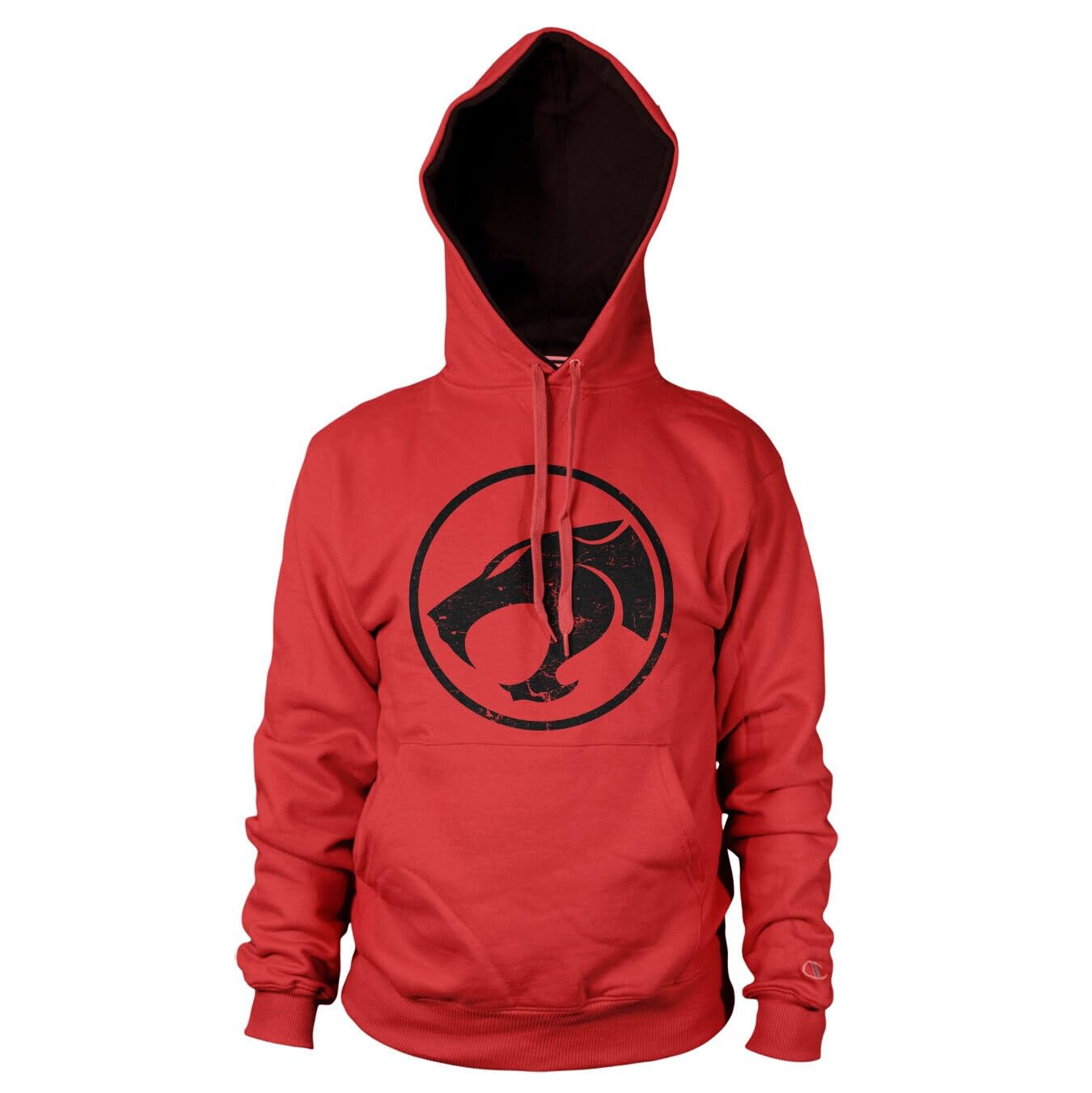 Thundercats Officially Licensed Washed Logo Hoodie (Red), Large