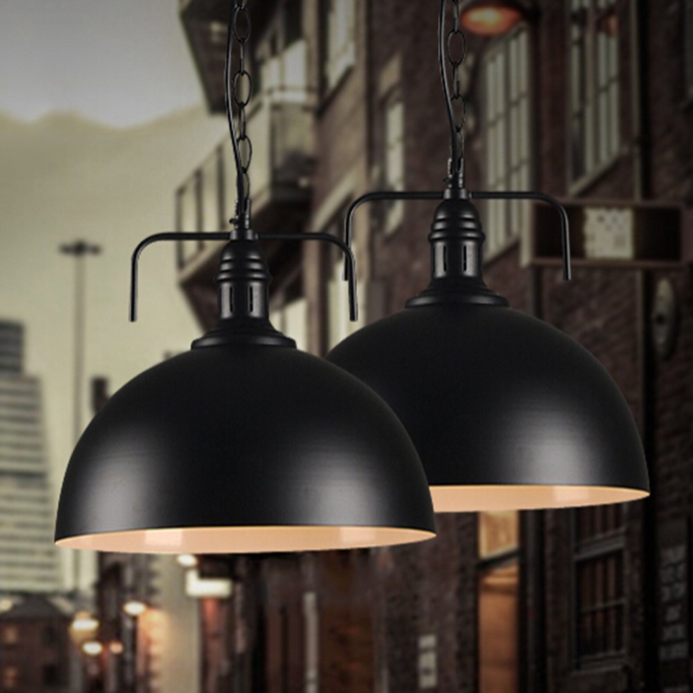 Seruno Vintage metalen lampfitting E27, retro hanglamp E27 met kabel, vintage hanglamp met plafondhouder, ideaal voor industriële stijl, keuken, bar Seruno Vintage metalen lampfitting E27, retro hanglamp E27 met kabel, vintage hanglamp met plafondhouder, ideaal voor industriële stijl, keuken, bar