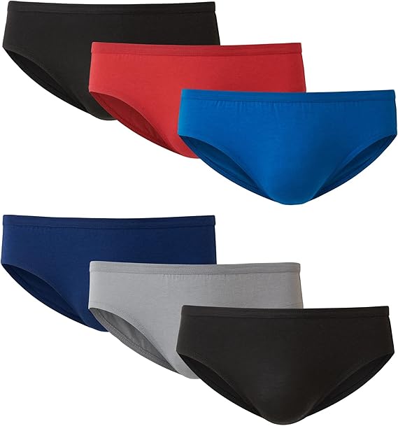 Hanes Men's Tagless Comfort Flex Fit Dyed Bikini, 6 Pack