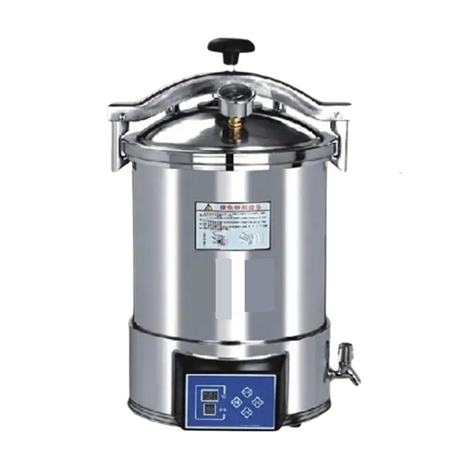 Autoclave De Laboratorio Esterilizador Vapor Alta Temperatura A Presión Portátil Pantalla LED Automatización Eficaz Y RáPido(YX-18HDD 18L)