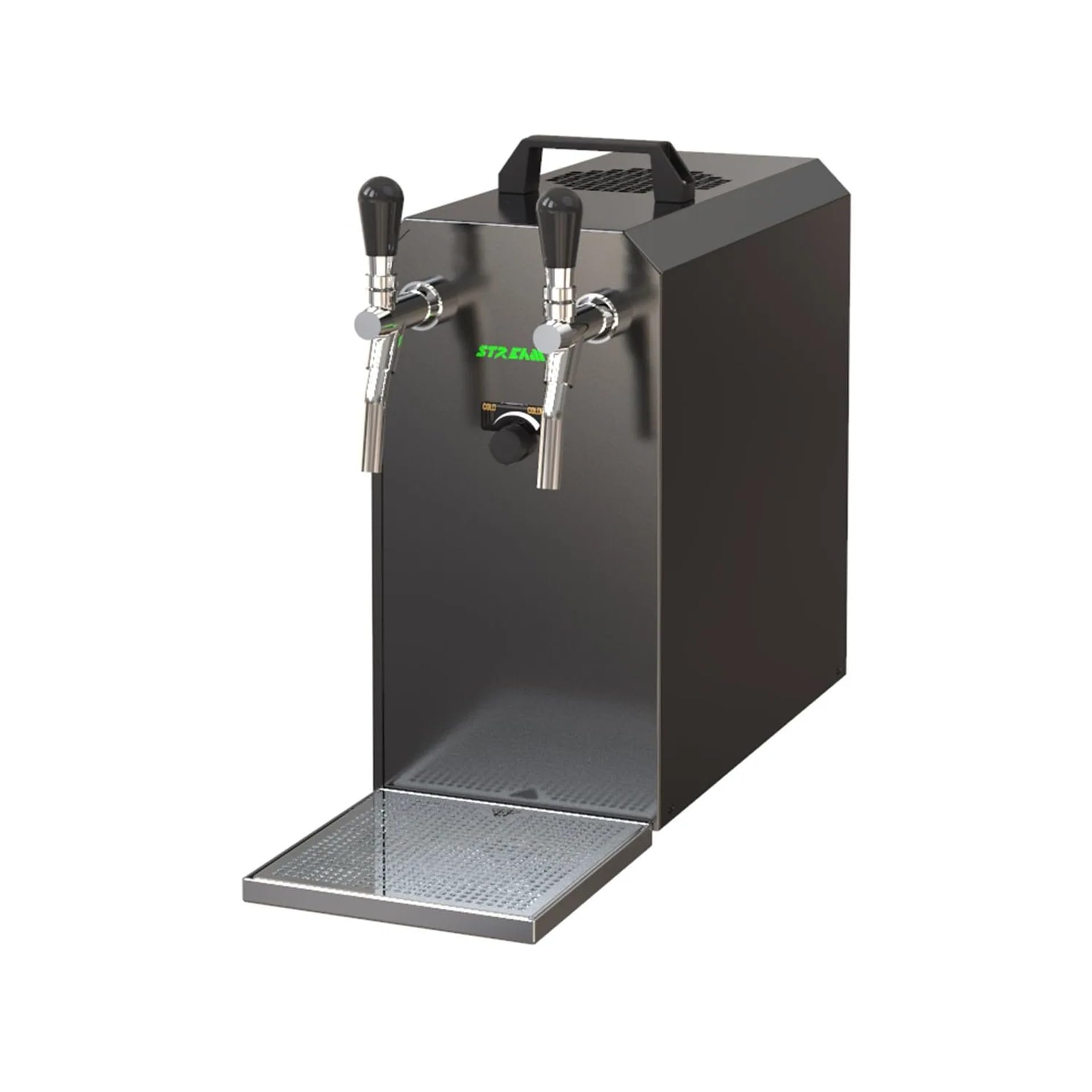 Kit Completo bajo encimera Stream 50K - Sistema de dispensación de Cerveza con Bomba de Aire, 2 líneas, hasta 55 l/h, Adaptador de 5 l y Köpi, Tipo D